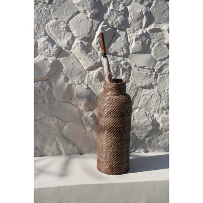 Rattankorbzylinder 24 × 67 cm – naturbraun