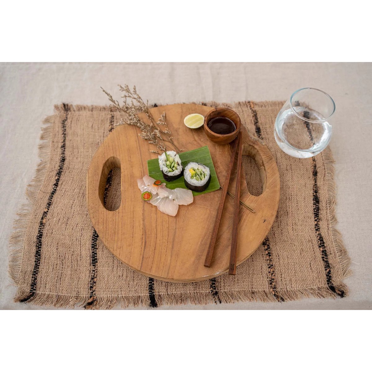 Wood salt cup 6 cm - teak root, Indonesia
