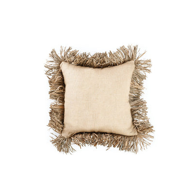 Cotton cushion cover 40×40 – natural jute texture