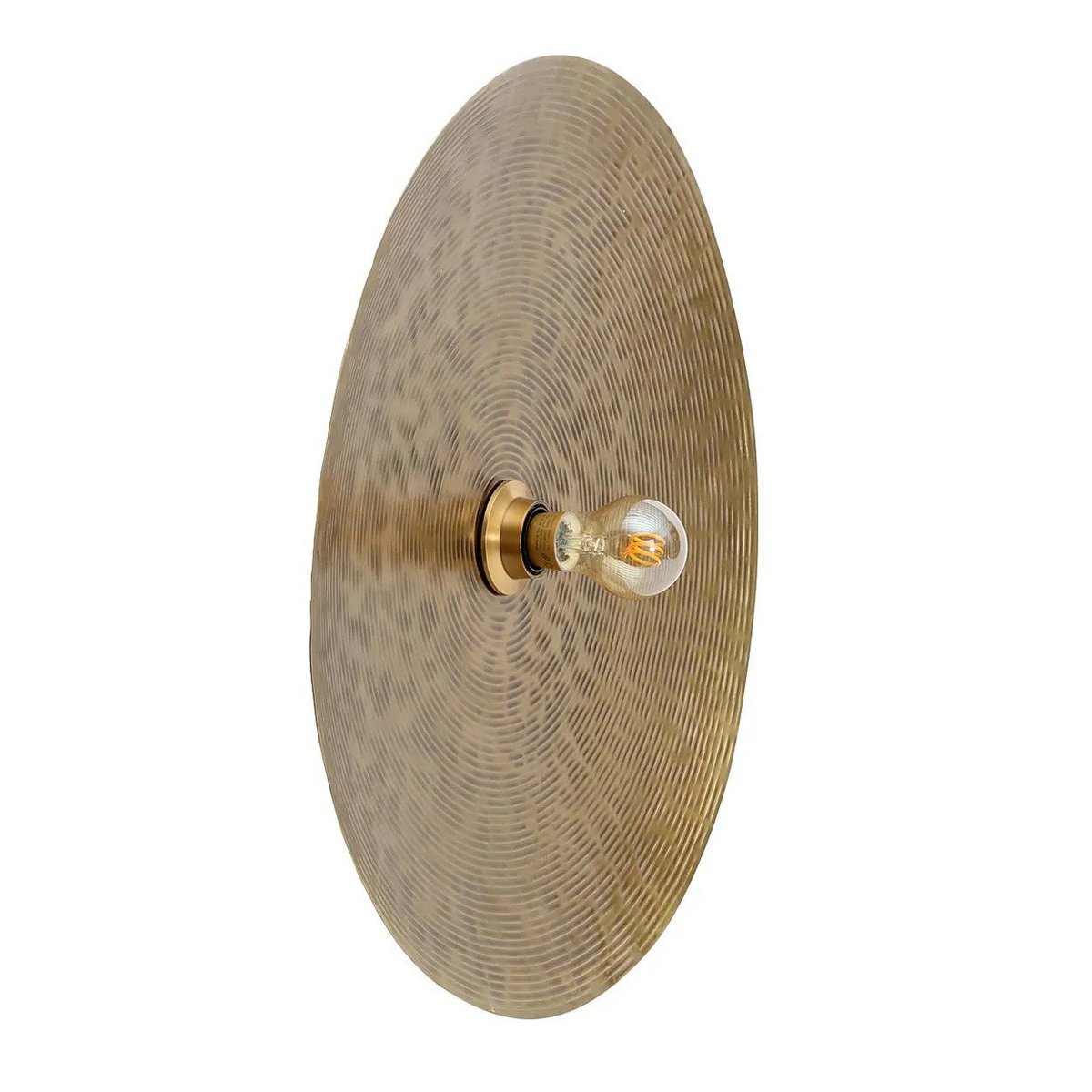 Væglampe i jern, 55 cm - messing finish, plettet