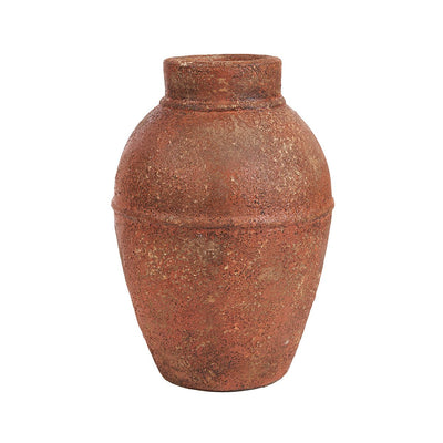 Terracotta amfora vase, stor - håndformet