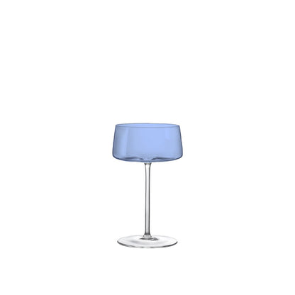 Multifarvede champagneglas 230 ml – sæt med 6
