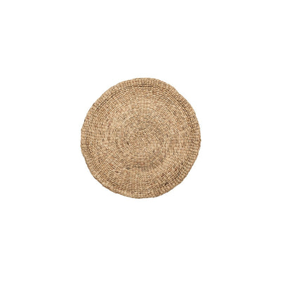 Water hyacinth carpet round, natural – 90 cm