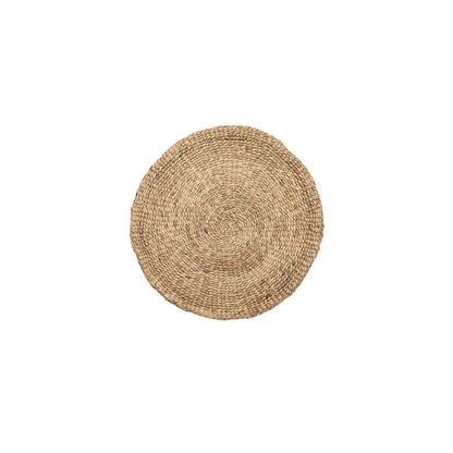 Water hyacinth carpet round, natural – 90 cm