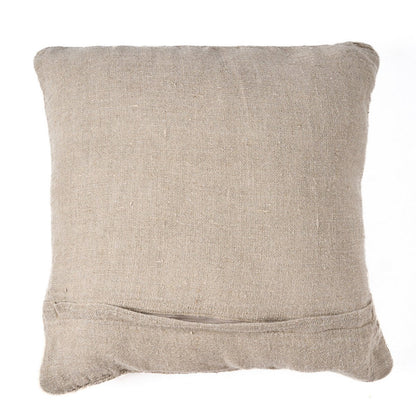 Linen cushion cover 50×50 – handmade, natural white