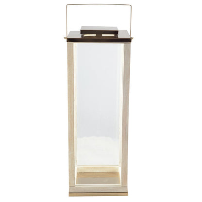 Glass lantern, square 25×25×71 cm