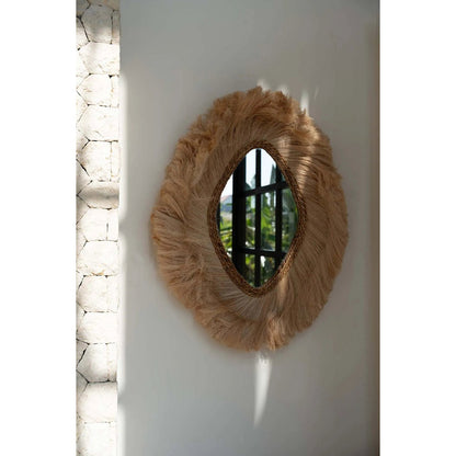 La Duchessa mirror, natural grass - L