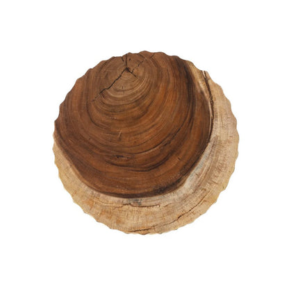Suar wood stool, natural - 35 × 45 cm