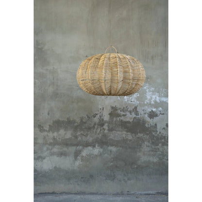 Rattan pendant light, 45 cm - natural beige lantern