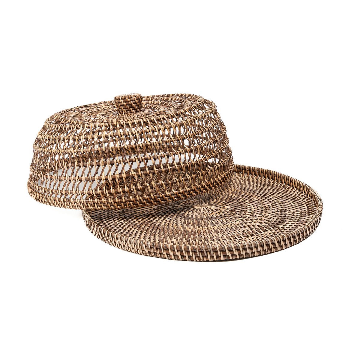 Spisekuppel i rattan, stor - håndflettet