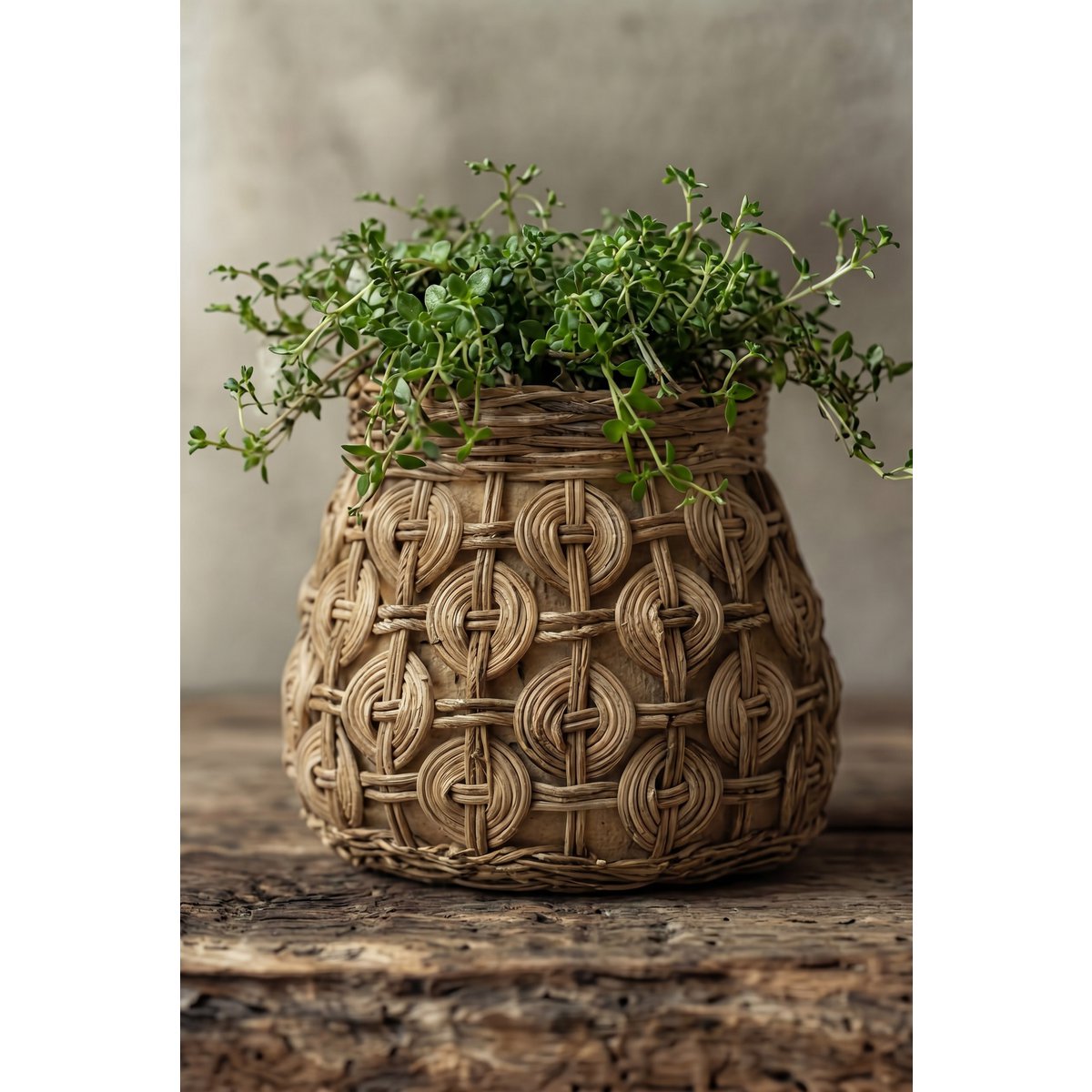Concrete knot planter M - 18 × 18 × 15.5 cm