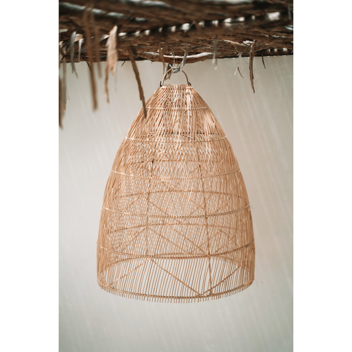 Rattan pendel, tvundet flet - M, 90 cm