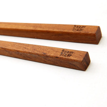 Teak root chopsticks, 23 cm – natural wood pair