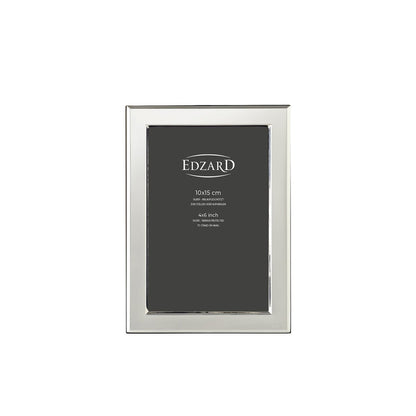 Forsølvet fotoramme Angers, 10 × 15 cm – velourbagside