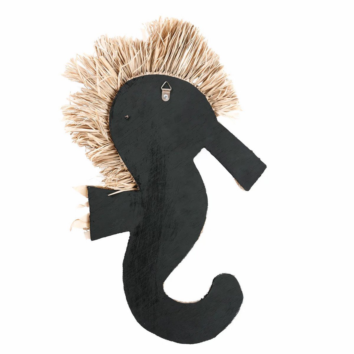 Shell sea horse wall hanging - White