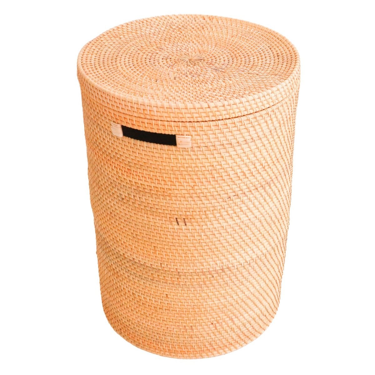 Rattan laundry basket with lid SARI M – 35 cm × 50 cm