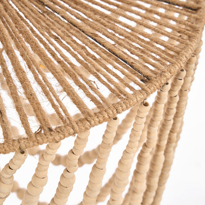 Perlenluster aus Holz - Natur, groß