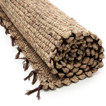 Water hyacinth carpet, natural – 260 × 180 cm