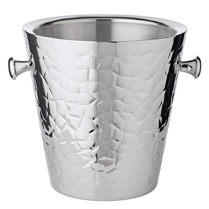 Champagnerkühler mit Griffen, Edelstahl – 23 cm