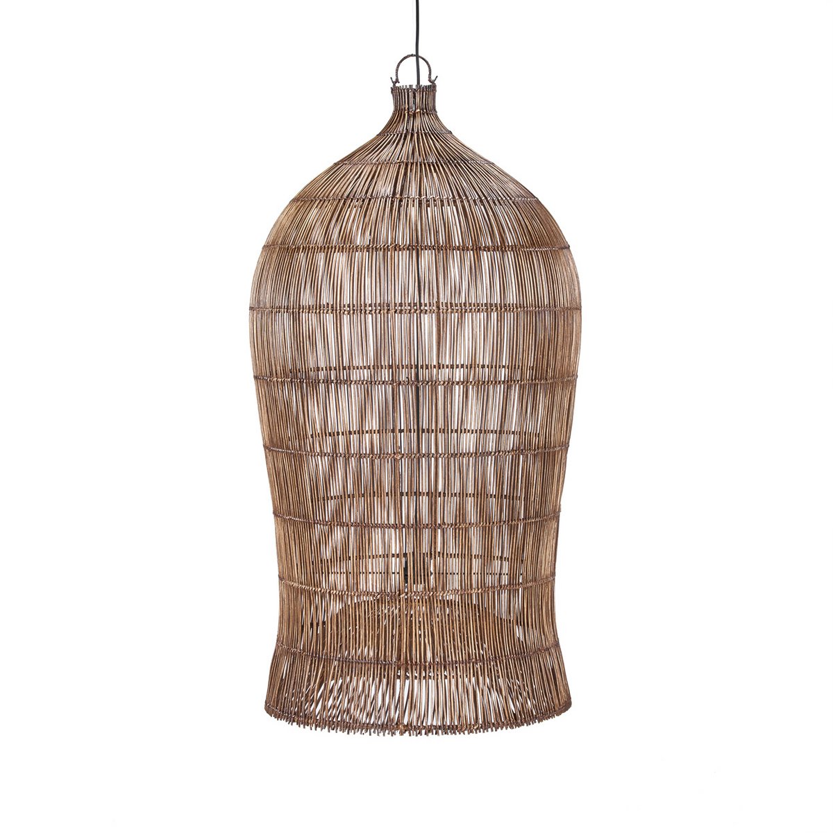 Woven Bell pendant - Dark walnut - XL