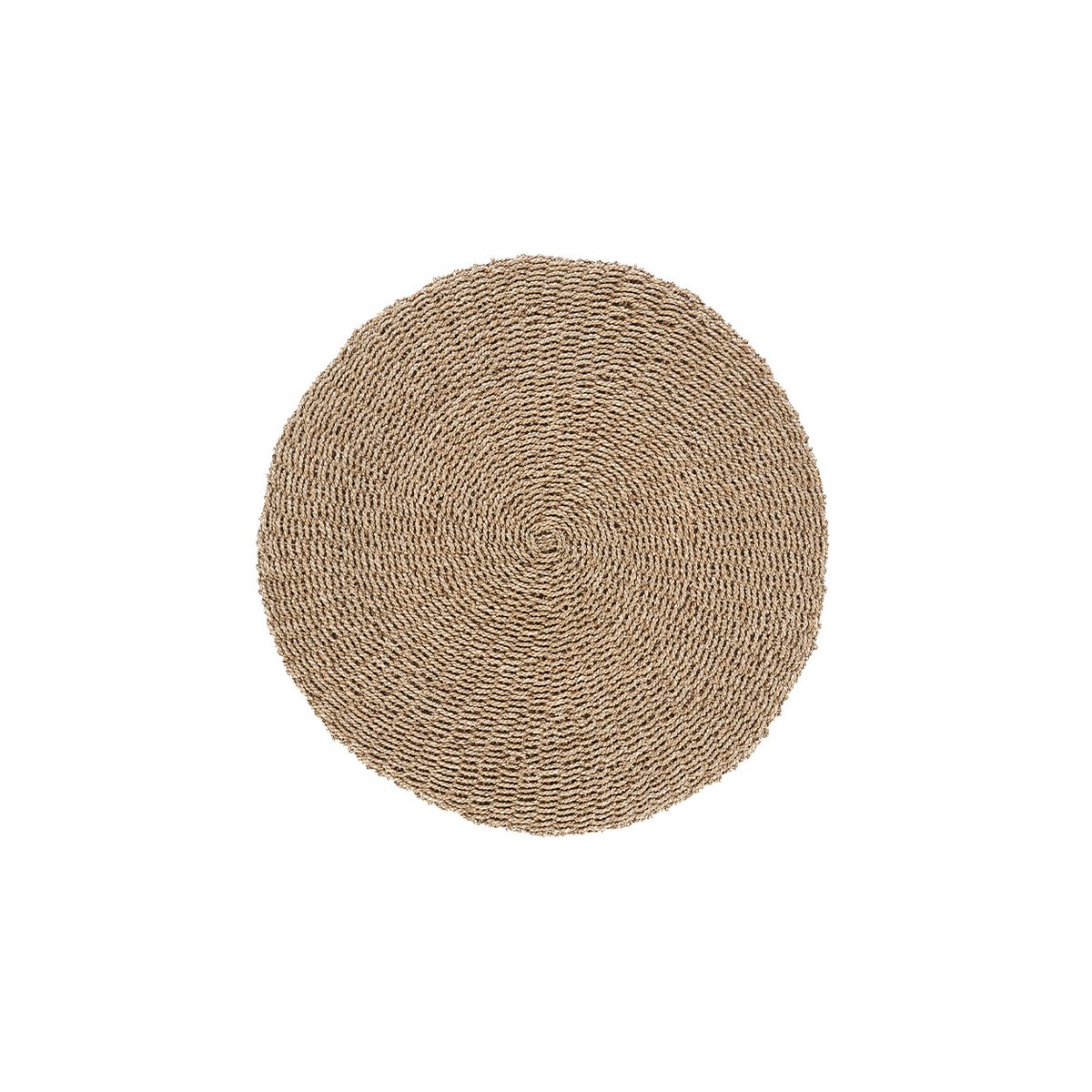 Round sisal rug ø 100 cm - natural, woven in Indonesia