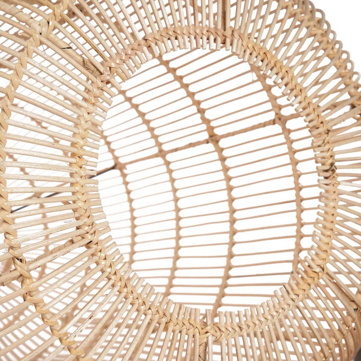 Rattan Bozelo cylinder pendant light, large – 50 cm wide