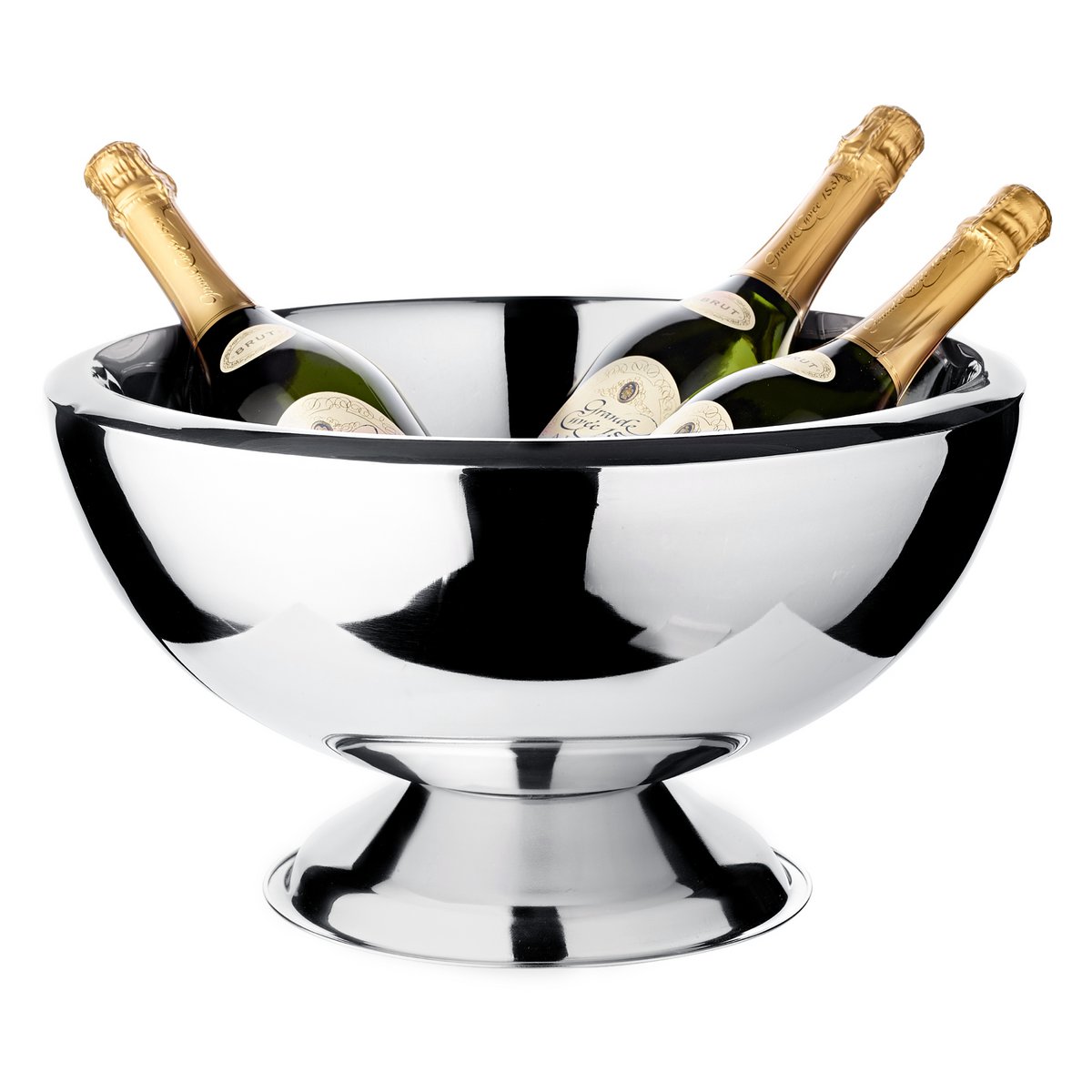 Dobbeltvægget champagnekøler i rustfrit stål – 43 cm, spejlfinish
