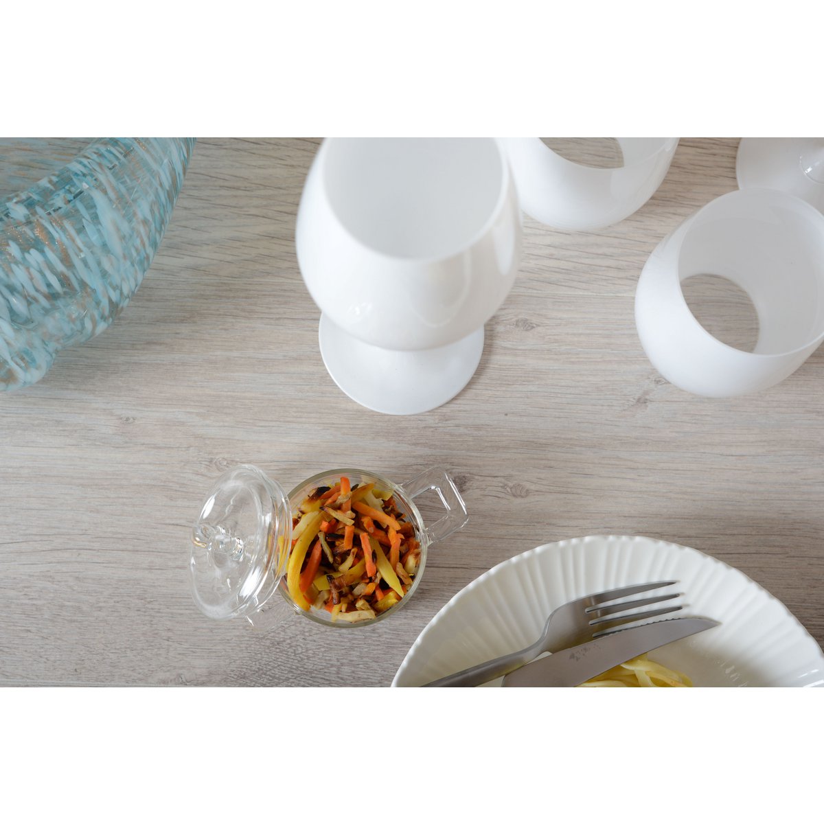 Glass mini saucepan 7×11×6 cm