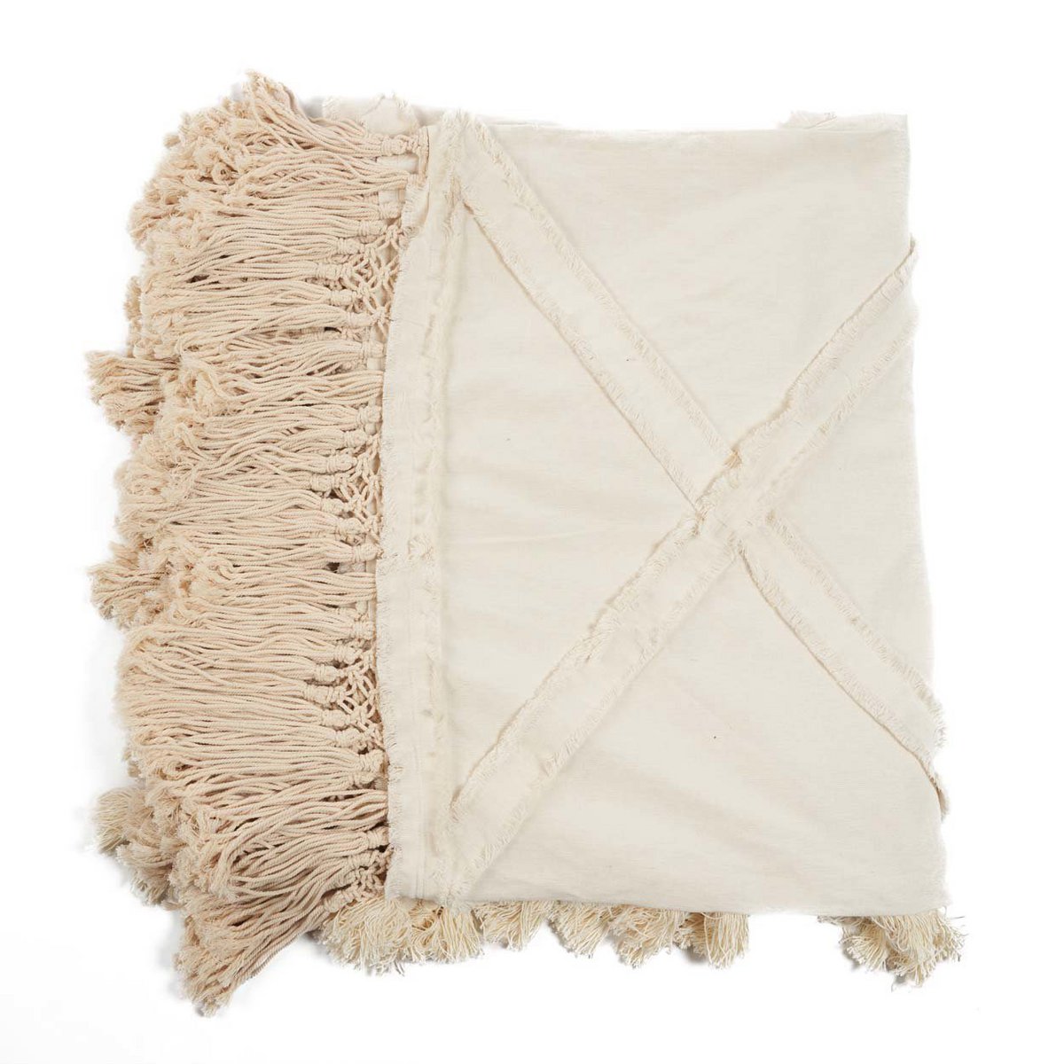 Sengekast i bomuld 300×240 – naturlig, holdbar