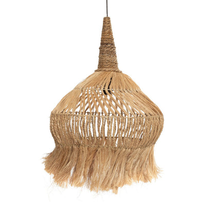 Abaca grass pendant lamp, natural - L