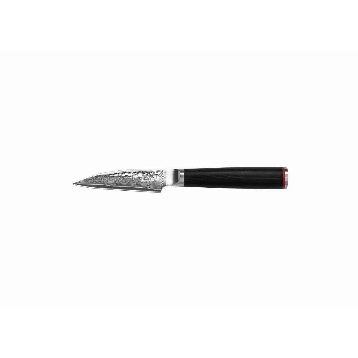 Damascus paring knife 90 mm – Pakka wood handle