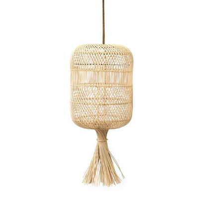 Rattan-Stehlampenschirm 22 cm – Dumpling, beige, nur Schirm