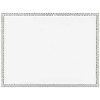 Disposable charger plates, silver border 31.5 × 45 cm - roll of 32