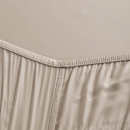 Bamboo bedding set, soft taupe, single - 400TC