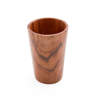 Teak root wood cup, tall - 16 cm